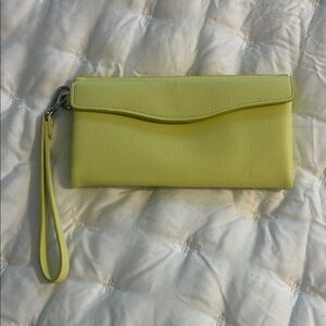 Target Lemon Yellow Wristlet Clutch with Detachable Strap